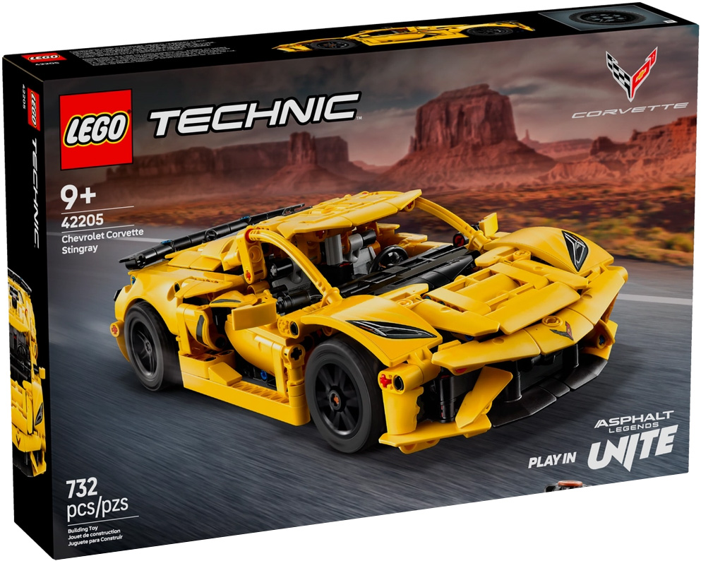 LEGO Technic 42205 pas cher, Chevrolet Corvette Stingray