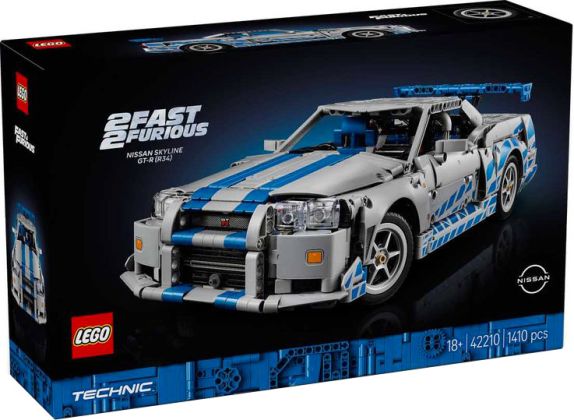 LEGO Technic 42210 2 Fast 2 Furious Nissan Skyline GT-R (R34) Car