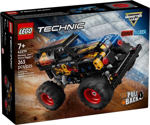 LEGO Technic 42219 Monster Jam Grave Digger - Feu et glace