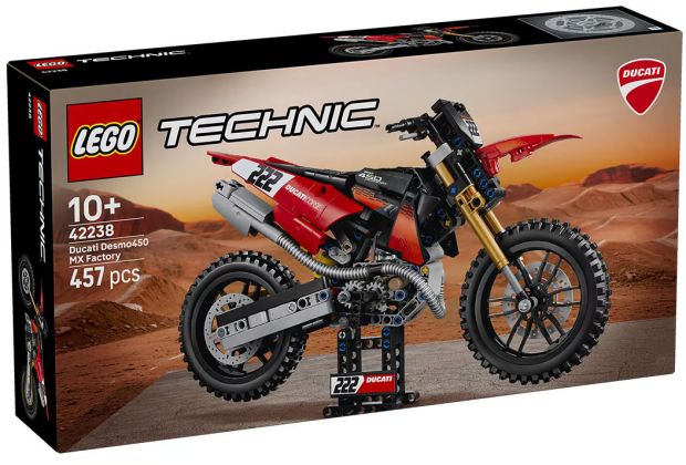 LEGO Technic 42238 La moto Ducati Desmo450 MX Factory