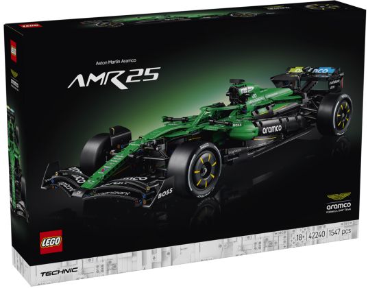 LEGO Technic 42240 Voiture Aston Martin Aramco AMR25 F1