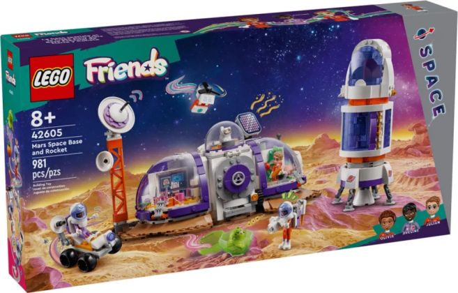 LEGO Friends 42605 La station spatiale martienne et la fusée