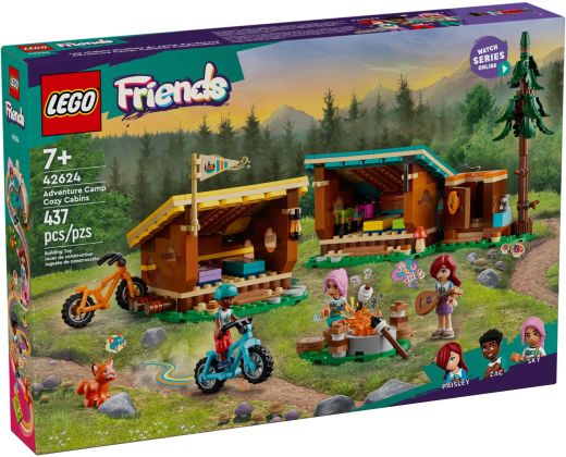 LEGO Friends 42624 Les cabanes chaleureuses de la base de loisirs