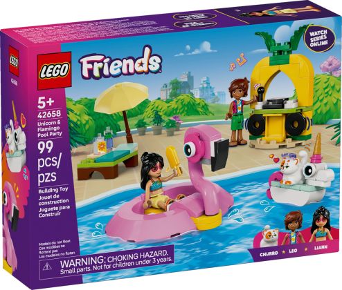 LEGO Friends 42658 Unicorn & Flamingo Pool Party