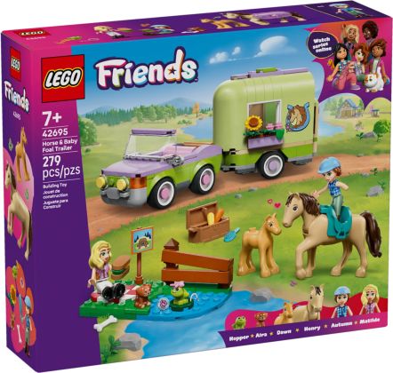 LEGO Friends 42695 La remorque du cheval et du poulain