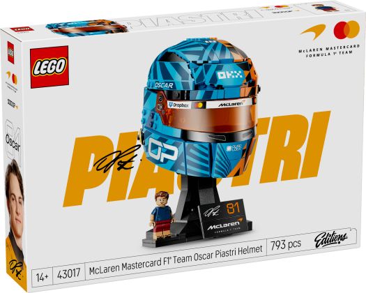 LEGO Editions 43017 McLaren Mastercard F1 Team Casque d’Oscar Piastri