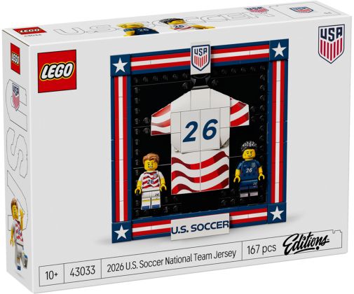 LEGO Editions 43033 Maillot 2026 de l’équipe nationale américaine de foot