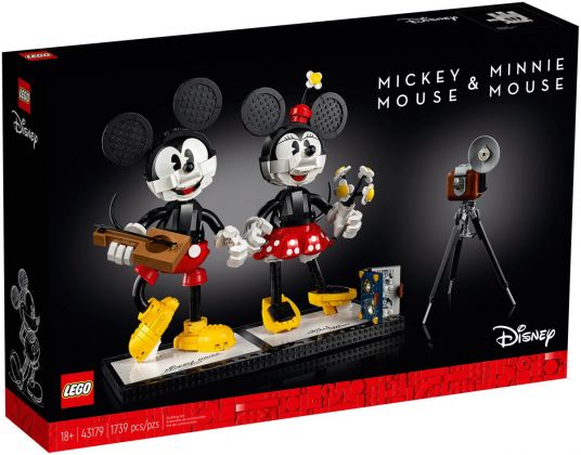 LEGO Disney 43179 Personnages à construire Mickey Mouse et Minnie Mouse