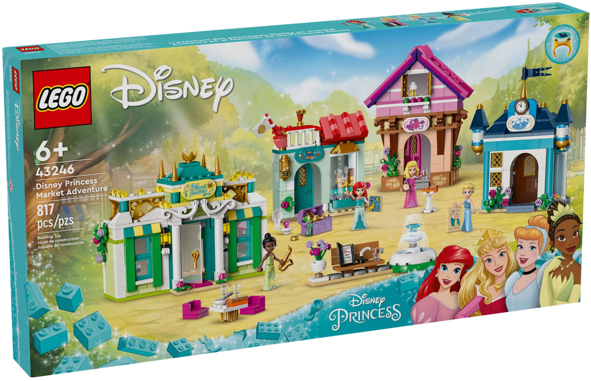 LEGO Disney 43246 pas cher, Les aventures des princesses Disney au march?�