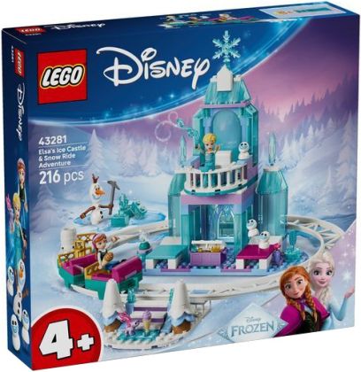 LEGO Disney 43281 Elsa's Ice Castle & Snow Ride Adventure