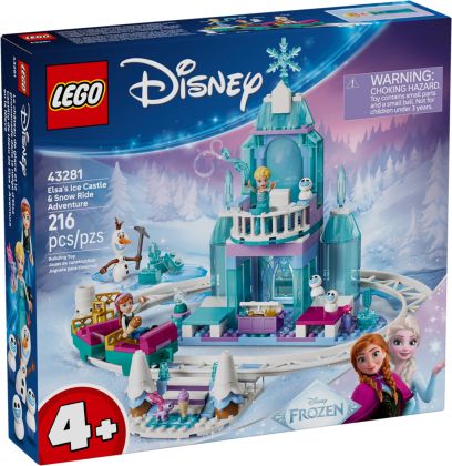 LEGO Disney 43281 Le château de glace et la piste enneigée d’Elsa