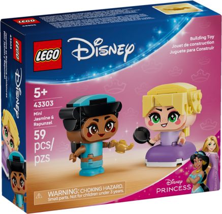 LEGO Disney 43303 Jasmine et Raiponce miniatures