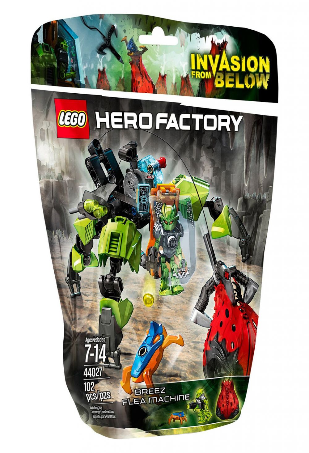 LEGO Hero Factory 44027 pas cher, Breez et sa machine de guerre