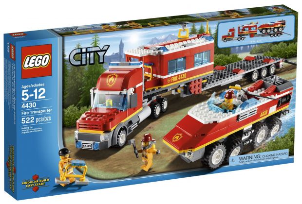LEGO City 4430 Le transporteur des pompiers