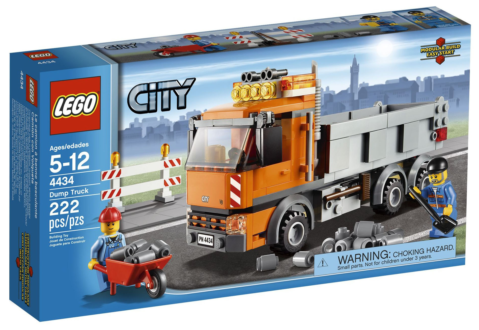LEGO City 4434 pas cher, Le camion à benne basculante