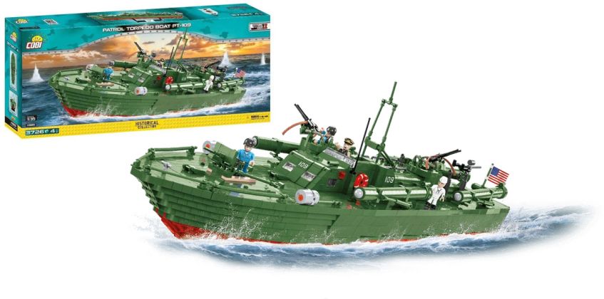 COBI Collection Historique (Historical Collection) 4825 Patrol Torpedo Boat PT-109