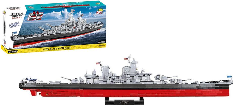 COBI Collection Historique (Historical Collection) 4836 Iowa-Class Battleship (4in1) - Executive Edition