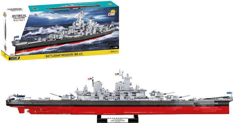 COBI Collection Historique (Historical Collection) 4837 Battleship Missouri (BB-63)