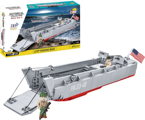 COBI Collection Historique (Historical Collection) 4849 Bateau de débarquement Higgins (LCVP)