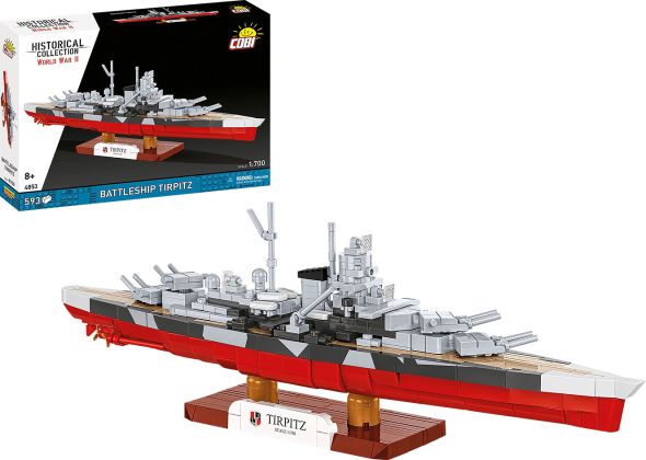 COBI Collection Historique (Historical Collection) 4853 Battleship Tirpitz