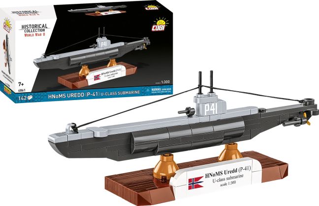 COBI Collection Historique (Historical Collection) 4861 HNoMS Uredd (P-41) U-class submarine