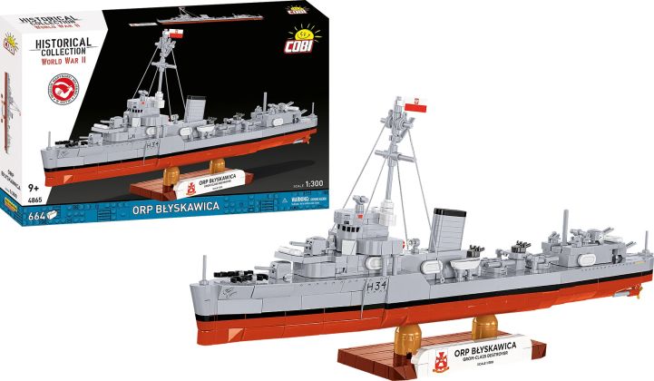 COBI Collection Historique (Historical Collection) 4865 ORP Błyskawica