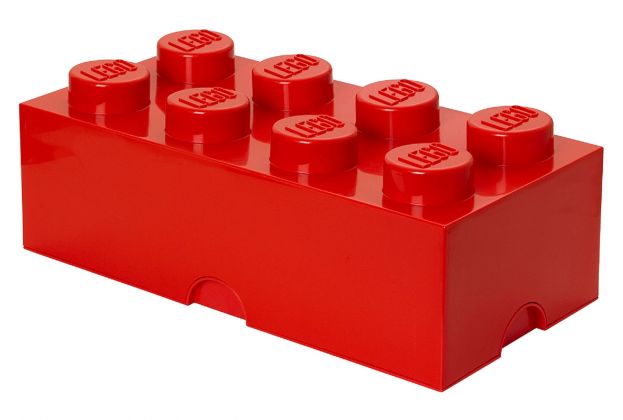 LEGO Rangement 5000463 Brique de rangement rouge 8 plots