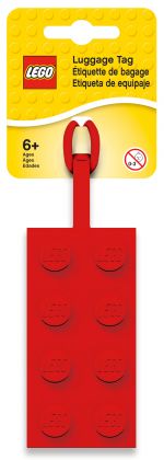 LEGO Objets divers 5005542 Etiquette de bagage rouge 2x4