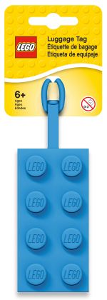 LEGO Objets divers 5005543 Etiquette de bagage bleue 2x4