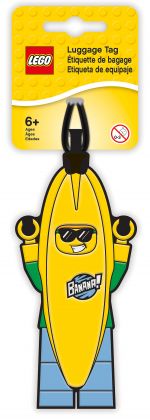 LEGO Objets divers 5005580 Étiquette de bagage Homme banane LEGO