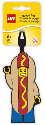 LEGO Objets divers 5005582 Étiquette de bagage Homme hot dog LEGO