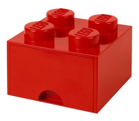 LEGO Rangements 5006140 Brique Rouge de rangement à tiroir 4 tenons