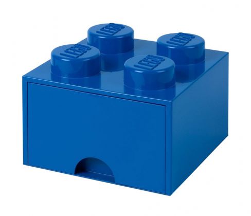 LEGO Rangements 5006141 Brique Bleue de rangement à tiroir 4 tenons