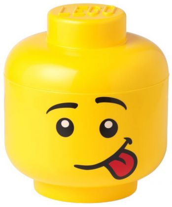 LEGO Rangement 5006161 Rangement en forme de tête de garçon LEGO - Petit (Comique)