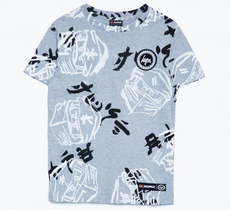 LEGO Vêtements & Accessoires 5006226 T-shirt HYPE X LEGO NINJAGO Just Hype Faces gris pour enfants