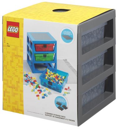 LEGO Rangements 5006608 Système de rangement à 3 tiroirs – gris
