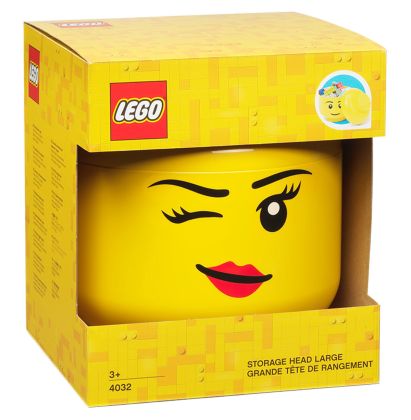 LEGO Rangements 5006956 Grande boîte de rangement – Tête clin d’œil