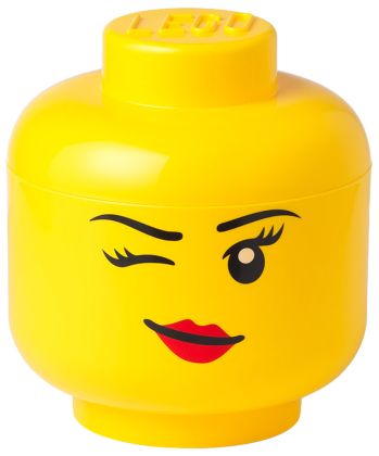 LEGO Rangements 5006956 Grande tête de rangement - Fille clin d'oeil