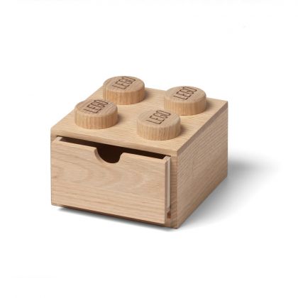 LEGO Rangement 5007113 Brique de rangement en bois 4 tenons – chêne clair