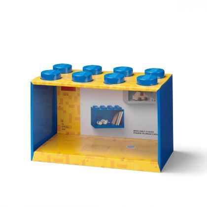 LEGO Rangements 5007285 Étagère en forme de brique à 8 tenons – bleu