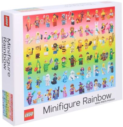 LEGO Objets divers 5007643 Puzzle de 1000 pièces Arc-en-ciel de minifigurines