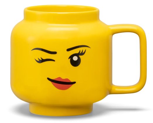 LEGO Objets divers 5007876 Grande tasse en céramique Fille au clin d’œil