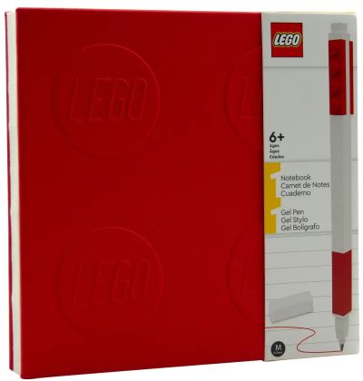 LEGO Objets divers 5008307 Carnet et stylo à encre gel – Rouge