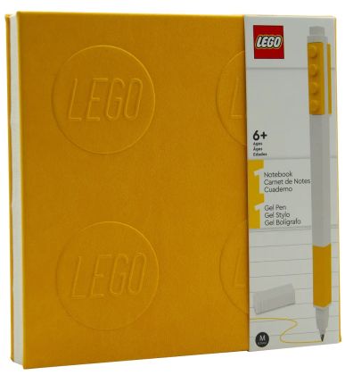 LEGO Objets divers 5008308 Carnet et stylo à encre gel – Jaune