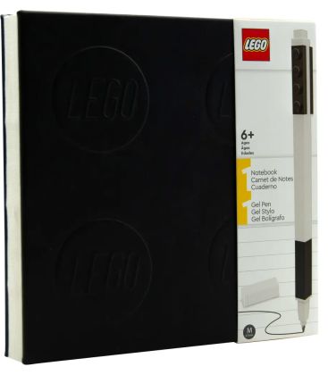 LEGO Objets divers 5008310 Carnet et stylo à encre gel – Noir