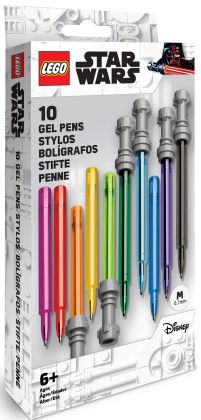 LEGO Objets divers 5008815 Stylos à encre gel Sabres laser – Lot de 10