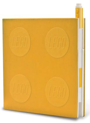 LEGO Objets divers 5009065 Carnet avec verrou et stylo à encre gel – Jaune