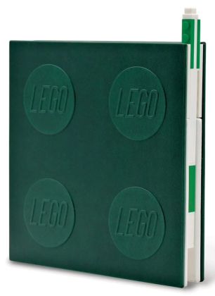 LEGO Objets divers 5009066 Carnet avec verrou et stylo à encre gel – Vert