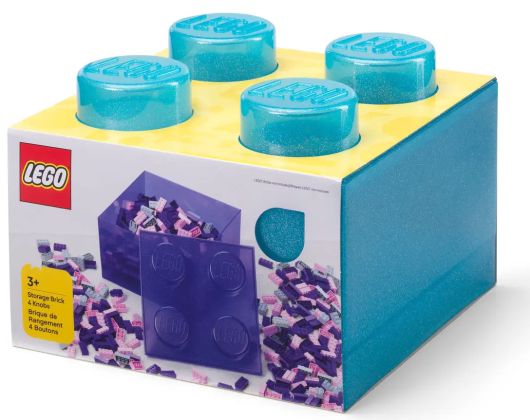 LEGO Rangements 5009340 Brique de rangement translucide - Bleu