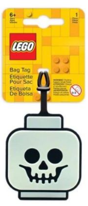 LEGO Objets divers 5009498 Étiquette de sac Tête de squelette phosphorescente